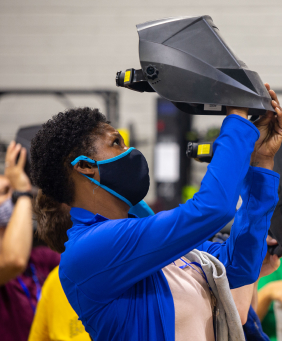 Hands-on fabrication work at Buildmo